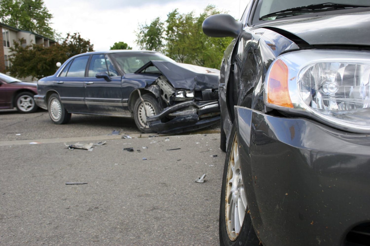 T-bone Car Accident Stock Photo